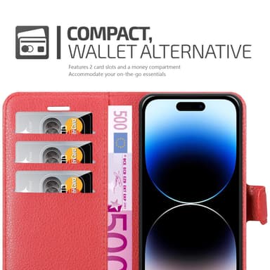 iPhone 14 PRO MAX Deksel Etui Case (rød)
