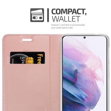 Samsung Galaxy S21 PLUS lommebokdeksel etui (rosa)
