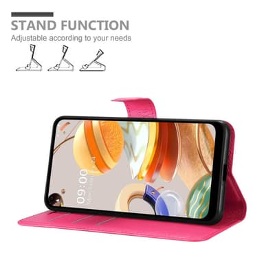 LG K61 Deksel Etui Case (rosa)
