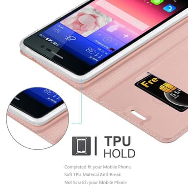 Huawei ASCEND P7 lommebokdeksel etui (rosa)