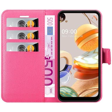 LG K61 Deksel Etui Case (rosa)