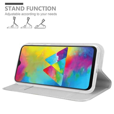 Samsung Galaxy M21 / M30s lommebokdeksel etui (sølv)