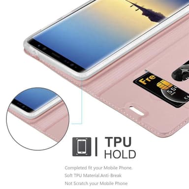 Samsung Galaxy NOTE 8 lommebokdeksel etui (rosa)