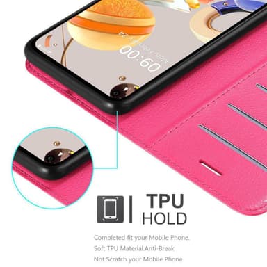 LG K61 Deksel Etui Case (rosa)