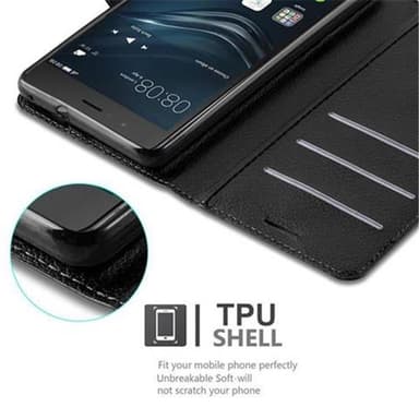 Huawei P9 LITE 2016 / G9 LITE Deksel Etui Case (svart)