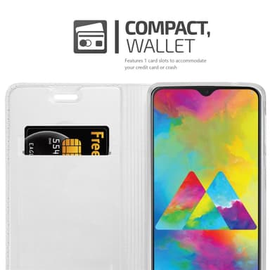 Samsung Galaxy M21 / M30s lommebokdeksel etui (sølv)