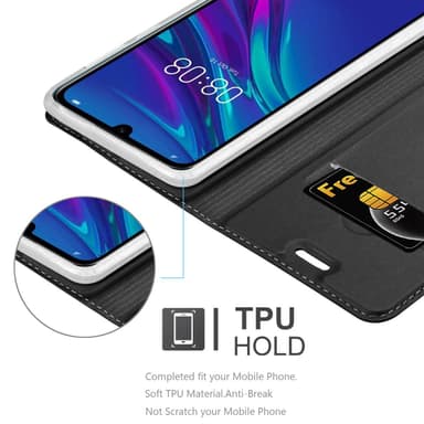 Huawei Y6 2019 lommebokdeksel etui (svart)