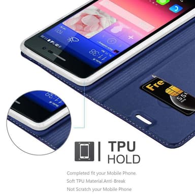 Huawei ASCEND P7 lommebokdeksel etui (blå)