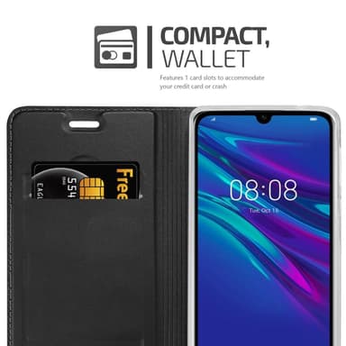 Huawei Y6 2019 lommebokdeksel etui (svart)