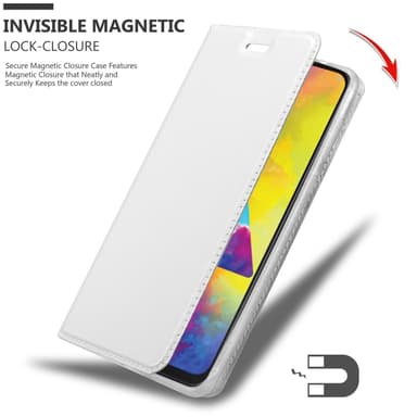 Samsung Galaxy M21 / M30s lommebokdeksel etui (sølv)