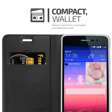 Huawei ASCEND P7 lommebokdeksel etui (svart)
