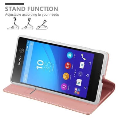Sony Xperia M5 lommebokdeksel etui (rosa)
