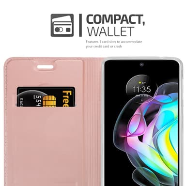 Motorola EDGE 20 lommebokdeksel etui (rosa)