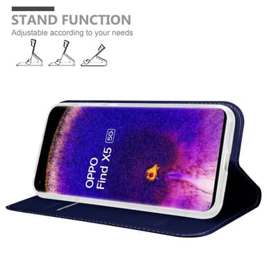 Oppo FIND X5 lommebokdeksel etui (blå)