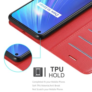 Realme 6 4G / 6s Deksel Etui Case (rød)