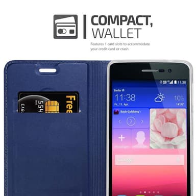 Huawei ASCEND P7 lommebokdeksel etui (blå)