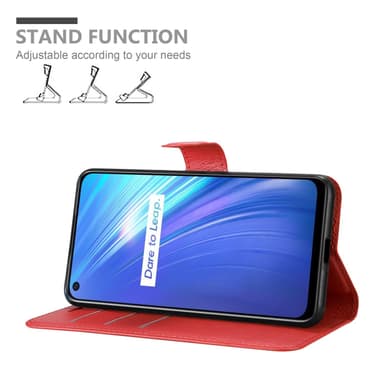 Realme 6 4G / 6s Deksel Etui Case (rød)