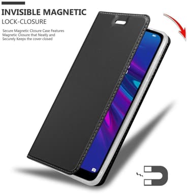 Huawei Y6 2019 lommebokdeksel etui (svart)