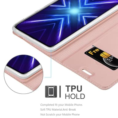Honor 9X lommebokdeksel etui (rosa)