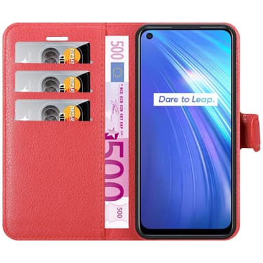 Realme 6 4G / 6s Deksel Etui Case (rød)