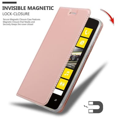 Nokia Lumia 520 / 521 lommebokdeksel etui (rosa)