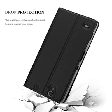 Sony Xperia C4 lommebokdeksel etui (svart)