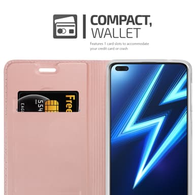 Realme 6 PRO lommebokdeksel etui (rosa)