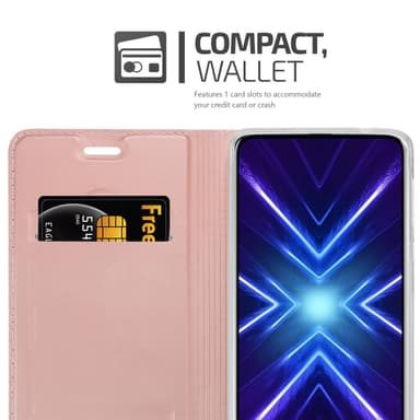 Honor 9X lommebokdeksel etui (rosa)