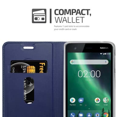 Nokia 2 2017 lommebokdeksel etui (blå)