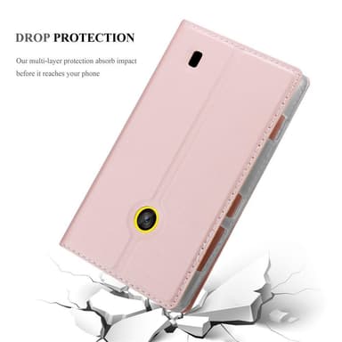 Nokia Lumia 520 / 521 lommebokdeksel etui (rosa)
