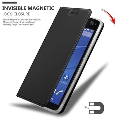 Sony Xperia C4 lommebokdeksel etui (svart)