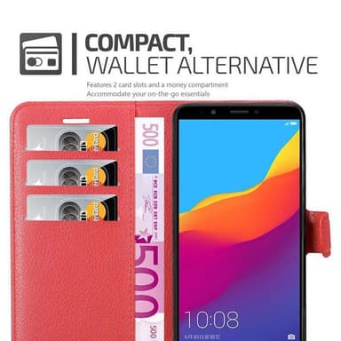 Honor 7C / Huawei Y7 2018 Deksel Etui Case (rød)