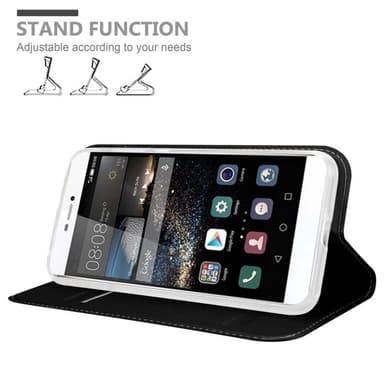Huawei P8 lommebokdeksel etui (svart)