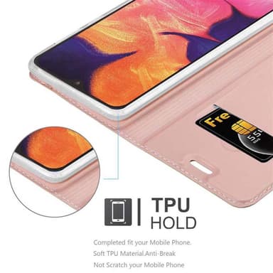 Samsung Galaxy A10 / M10 lommebokdeksel etui (rosa)