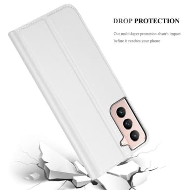 Samsung Galaxy S21 5G lommebokdeksel etui (sølv)