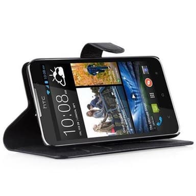 HTC Desire 316 / 516 Deksel Etui Case (svart)