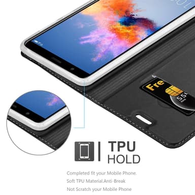Honor 7X lommebokdeksel etui (svart)