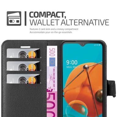 LG KQ51 Deksel Etui Case (svart)