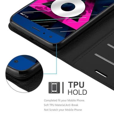 Honor 9 Deksel Etui Case (svart)
