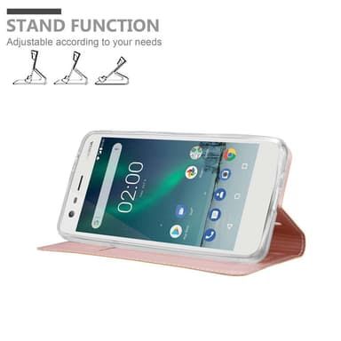Nokia 2 2017 lommebokdeksel etui (rosa)
