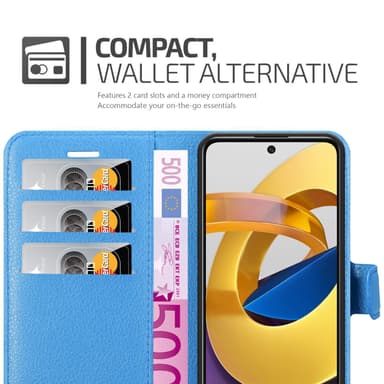 Xiaomi POCO M4 PRO 5G Deksel Etui Case (blå)