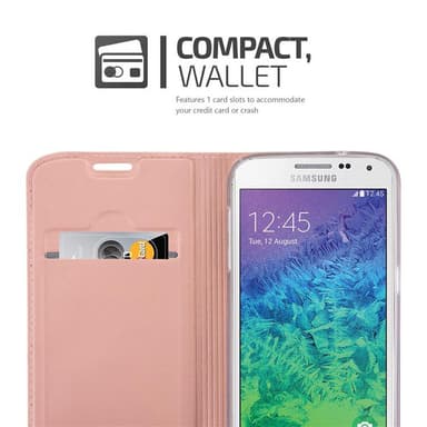 Samsung Galaxy ALPHA lommebokdeksel etui (rosa)