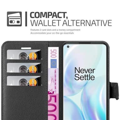 OnePlus 8 PRO Deksel Etui Case (svart)