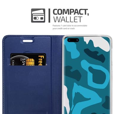 Huawei P40 lommebokdeksel etui (blå)