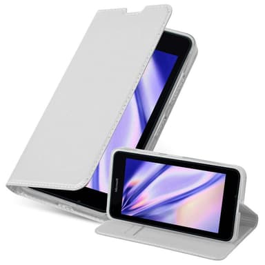Nokia Lumia 640 lommebokdeksel etui (sølv)