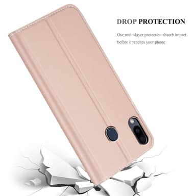 Samsung Galaxy M20 lommebokdeksel etui (rosa)