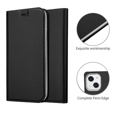 iPhone 13 MINI lommebokdeksel etui (svart)