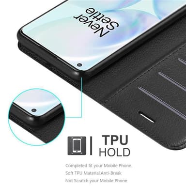 OnePlus 8 PRO Deksel Etui Case (svart)