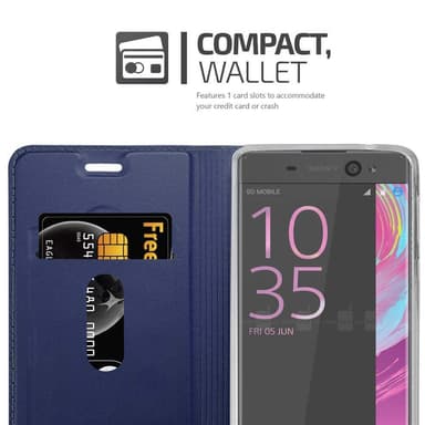 Sony Xperia XA lommebokdeksel etui (blå)