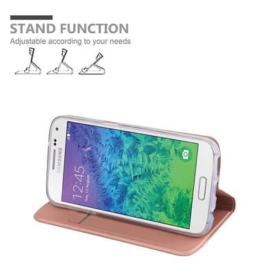 Samsung Galaxy ALPHA lommebokdeksel etui (rosa)